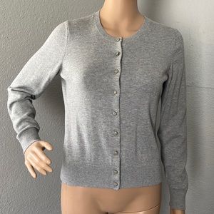 Banana Republic Gray Button Down Cardigan Sweater